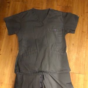 Med Couture Grey Scrub Set